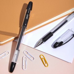 Ручка гелевая неавтомат. Attache Gelios-020 черный стерж, 0,5 мм,манж Ручка гелевая неавтомат. Attache Gelios-020 черный стерж, 0,5 мм,манж - фото 7