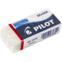 Ластик PILOT EE101 винил, карт.держатель, белый, Япония, 42х19х12мм EE101 - фото 4