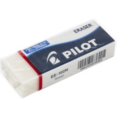 Ластик PILOT EE102/EE102N  винил,карт.держатель,цв.белый, Япония,61х22х12мм - фото 4