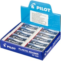 Ластик PILOT EE102/EE102N  винил,карт.держатель,цв.белый, Япония,61х22х12мм - фото 5