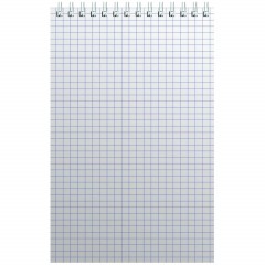 Блокнот на спирали А5 60л. синий картон д/лог.клет.32 - фото 2