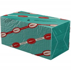 Салфетки бумажные 2 сл 23х24 см зеленые 250 шт/уп Салфетки бумажные 2 сл 23х24 см зеленые 250 шт/уп - фото 3