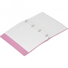 Бизнес-тетрадь Attache Rainbow Style А4 на кольцах, смен.блок, розов Бизнес-тетрадь Attache Rainbow Style А4 на кольцах, смен.блок, розов - фото 3