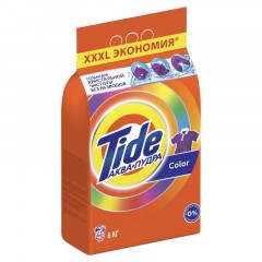 Порошок стиральный Tide Аква Пудра Color автомат 6кг д/цветного белья Порошок стиральный Tide Аква Пудра Color автомат 6кг д/цветного белья - фото 2