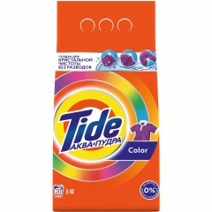 Порошок стиральный Tide Аква Пудра Color автомат 3кг д/цветного белья