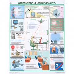 Плакат информационный компьютер и безопасность, комплект из 2-х листов Плакат информационный компьютер и безопасность, комплект из 2-х листов - фото 2