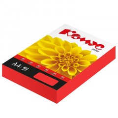 Бумага цветная Комус Color (красный интенсив), 80г, А4, 500 л. - фото 2