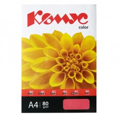 Бумага цветная Комус Color (красный интенсив), 80г, А4, 500 л. - фото 3
