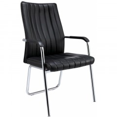 Конференц-кресло BN_TQ_Echair-811 VPU кожзам черный, хром Конференц-кресло BN_TQ_Echair-811 VPU кожзам черный, хром - фото 2