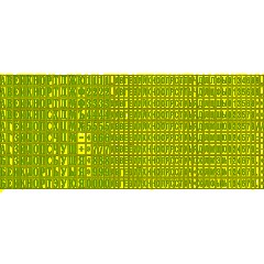 Касса букв,цифр,симв.универс.+ пинцет, рус.шрифт 3,1/2,2мм TS A/P Colop - фото 3