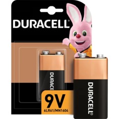 Батарейка DURACELL 6LR61-1BL/6LF22-1BL/Крона 9V бл/1шт