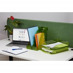 Лоток горизонтальный ATTACHE Яркий Офис 340х250х60 тонированный зеленый Лоток горизонтальный ATTACHE Яркий Офис 340х250х60 тонированный зеленый - фото 4