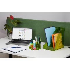 Лоток горизонтальный ATTACHE Яркий Офис 340х250х60 тонированный зеленый Лоток горизонтальный ATTACHE Яркий Офис 340х250х60 тонированный зеленый - фото 5