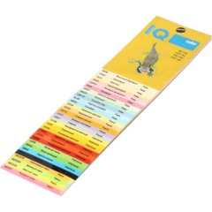 Бумага цветная IQ COLOR (А4,80г,YE23-желтый) пачка 500л. - фото 4