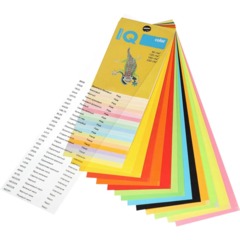 Бумага цветная IQ COLOR (А4,80г,YE23-желтый) пачка 500л. - фото 5