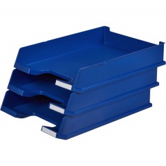 Лоток горизонтальный HAN с инд.окном синий 1020/14 Лоток горизонтальный HAN с инд.окном синий 1020/14 - фото 2