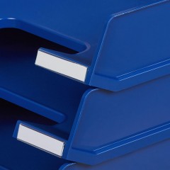 Лоток горизонтальный HAN с инд.окном синий 1020/14 Лоток горизонтальный HAN с инд.окном синий 1020/14 - фото 3