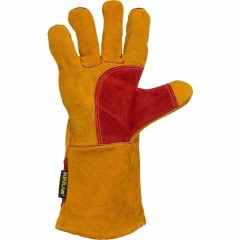 Краги сварщика спилковые Гренадер пятипалые желтые Краги сварщика спилковые Гренадер пятипалые желтые - фото 3