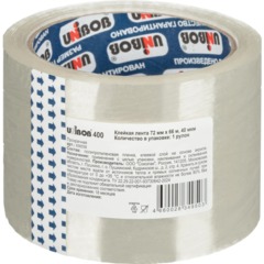 Клейкая лента одностор. упаковоч. UNIBOB 72х66 прозрач. 40мкр - фото 2