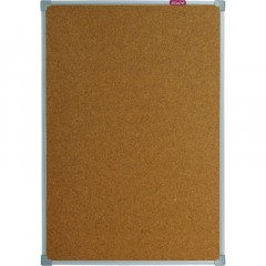 Доска пробковая для объявлений 100х60 металл. рама