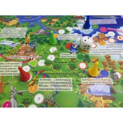Настольная игра Путешествие по России.  59,5x42 см - фото 3