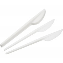 Нож одноразовый 155мм, белый, Выбор есть  ПС 100шт/уп - фото 2