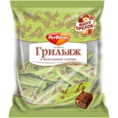 Конфеты шоколадные Грильяж в шоколаде 200г