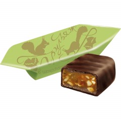 Конфеты шоколадные Грильяж в шоколаде 200г - фото 2