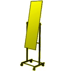 Зеркало KD_Напольное Топаз-6 черный