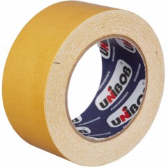 Клейкая лента двухсторонняя 50ммх25м Unibob (ткань) - фото 3