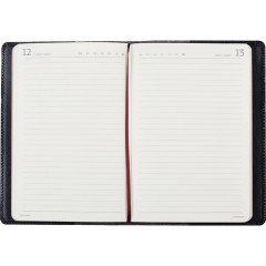 Ежедневник полудатированный черный,кожа,A5,1,208 л.,Br.V.PROFY 3-073/02 - фото 3