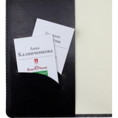 Ежедневник полудатированный черный,кожа,A5,1,208 л.,Br.V.PROFY 3-073/02 Ежедневник полудатированный черный,кожа,A5,1,208 л.,Br.V.PROFY 3-073/02 - фото 9