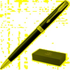 Ручка шариковая PARKER "Sonnet Core Matt Black CT", черный матовый лак, палладий, черная, 1931524 - фото 2