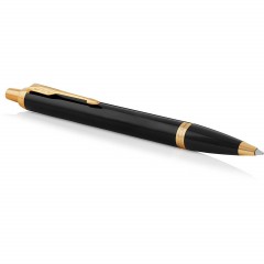 Ручка шариковая автоматическая PARKER IM BLACK GT синий 0,8мм 1931666 - фото 3