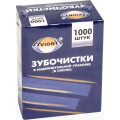 Зубочистки бамбук в инд. ПП-упак. 1000шт./уп. 401-488