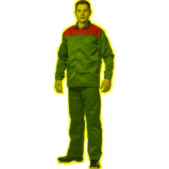 Костюм лет муж (куртка, бр) л16 син/оранж 120-124/158-164 - фото 3