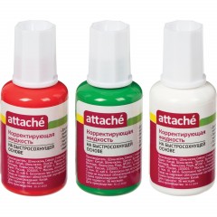 Корректирующая жидкость Attache 20мл, на быстросохнущей основе, губка Корректирующая жидкость Attache 20мл, на быстросохнущей основе, губка - фото 2