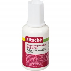 Корректирующая жидкость Attache 20мл, на быстросохнущей основе, губка Корректирующая жидкость Attache 20мл, на быстросохнущей основе, губка - фото 3