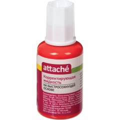 Корректирующая жидкость Attache 20мл, на быстросохнущей основе, губка Корректирующая жидкость Attache 20мл, на быстросохнущей основе, губка - фото 5