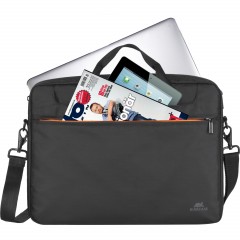 Сумка для ноутбука 15.6, RivaCase Regent, черная, 8033 Black - фото 2