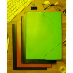 Папка на резинках 045-PR-E красный - фото 6