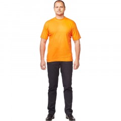 Футболка (160 г.) с кор.рукавом оранж (XL) Футболка (160 г.) с кор.рукавом оранж (XL) - фото 4
