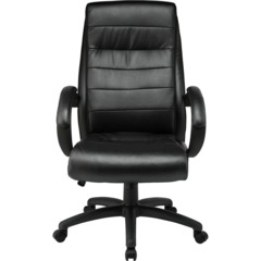 Кресло BN_Dp_EChair-648 TPU кожзам черный, пластик черный - фото 2