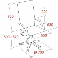 Кресло BN_Dp_EChair-648 TPU кожзам черный, пластик черный Кресло BN_Dp_EChair-648 TPU кожзам черный, пластик черный - фото 7