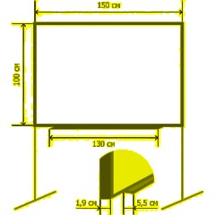 Доска меловая магнитная-зелен/маркерн-белая Attache Twist 100х150вращ.мобил - фото 2