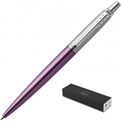 Ручка шариковая PARKER "Jotter Core Victoria Violet CT", корпус фиолетовый, детали хром, синяя, 1953190 Ручка шариковая PARKER "Jotter Core Victoria Violet CT", корпус фиолетовый, детали хром, синяя, 1953190 - фото 5