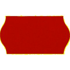 Этикет-лента 22х12 оранж волна 1000шт/рул 10рул/уп - фото 2