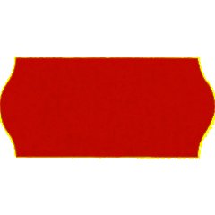 Этикет-лента 26х12 оранж волна 1000шт/рул 10рул/уп - фото 2