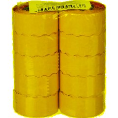 Этикет-лента 26х12 оранж волна 1000шт/рул 10рул/уп - фото 3