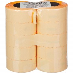 Этикет-лента 26х16 оранж волна 1000шт/рул 10рул/уп - фото 3